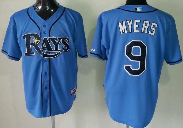 Cheap Tampa Bay Rays 9 Wil Myers Light Blue Cool Base MLB Jerseys For Sale