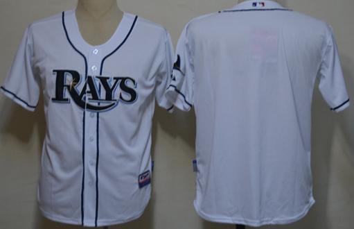 Tampa Bay Rays Blank White MLB Jerseys