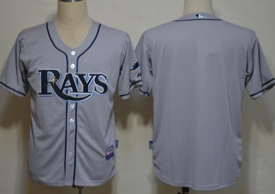 Cheap Tampa Bay Rays Blank Grey MLB Jerseys For Sale