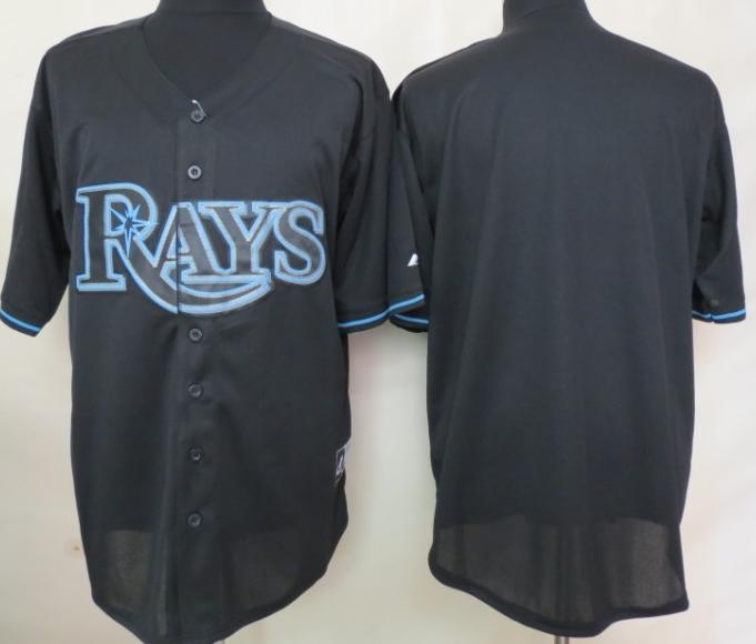Cheap Tampa Bay Rays Blank Black Fashion MLB Jerseys For Sale