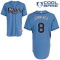 Tampa Bay Rays 8# Desmond Jennings Light Blue cool base jerseys