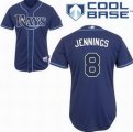 Cheap Tampa Bay Rays 8# Desmond Jennings Dark Blue cool base jerseys For Sale