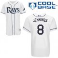 Cheap Tampa Bay Rays 8# Desmond Jennings White cool base jerseys For Sale