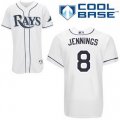 Tampa Bay Rays 8# Desmond Jennings White cool base jerseys