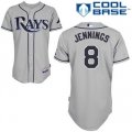 Tampa Bay Rays 8# Desmond Jennings Grey cool base jerseys