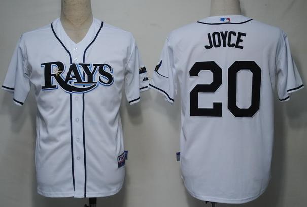 Cheap Tampa Bay Rays 20 Joyce White Cool Base MLB Jersey For Sale