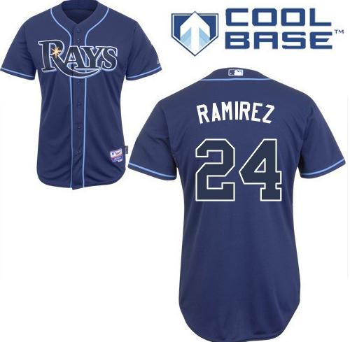 Tampa Bay Rays 24 Manny Ramirez Dark blue Cool Base Jersey Tampa Bay Rays 24 Manny Ramirez Dark blue Cool Base Jersey