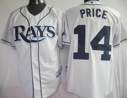 Tampa Bay Rays 14 Price Grey MLB Jersey