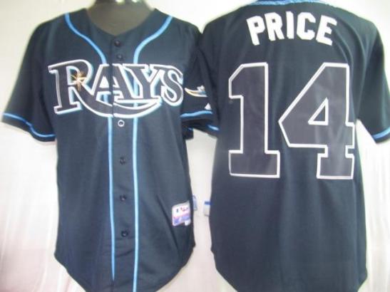 Tampa Bay Rays 14 Price Dark Blue MLB Jersey Tampa Bay Rays 14 Price Dark Blue MLB Jersey
