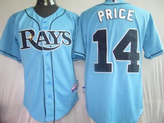 Cheap Tampa Bay Rays 14 Price Light Blue MLB Jersey For Sale