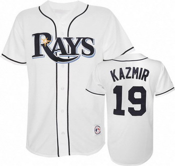 Tampa Bay Rays 19 Kazmir White Jerseys