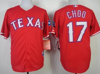 Cheap Texas Rangers 17# Nelson Cruz Red Cool Base MLB Jersey 2014 New Style For Sale