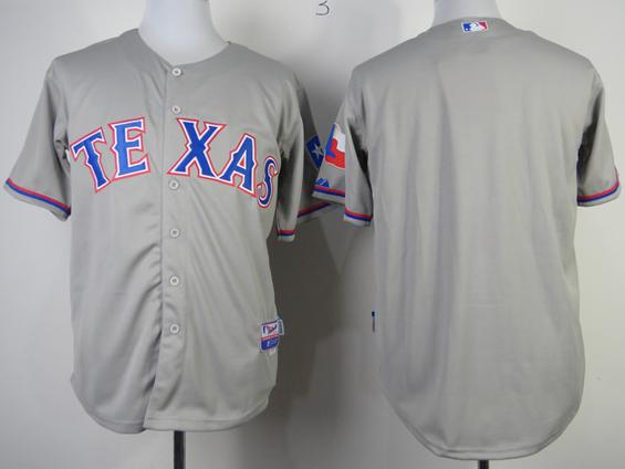 Texas Rangers Grey Cool Base MLB Jersey
