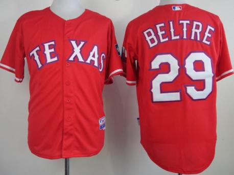 Cheap Texas Rangers 29 Adrian Beltre Red Cool Base MLB Jersey For Sale