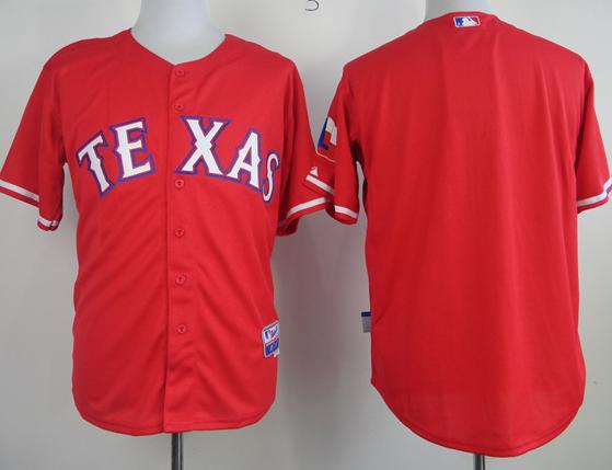 Cheap Texas Rangers Blank Red Cool Base MLB Jersey For Sale