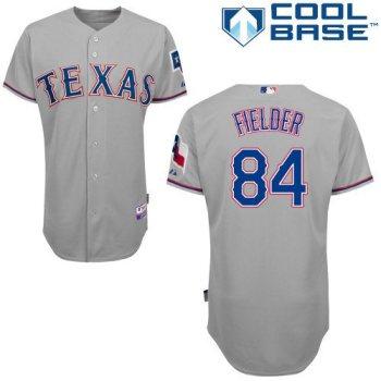 Texas Rangers 84 Prince Fielder Grey Cool Base MLB Jerseys