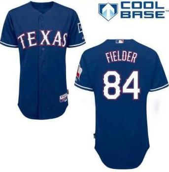 Texas Rangers 84 Prince Fielder Blue Cool Base MLB Jerseys