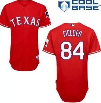 Cheap Texas Rangers 84 Prince Fielder Red Cool Base MLB Jerseys For Sale