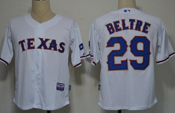 Texas Rangers 29 Beltre White Cool Base MLB Jerseys