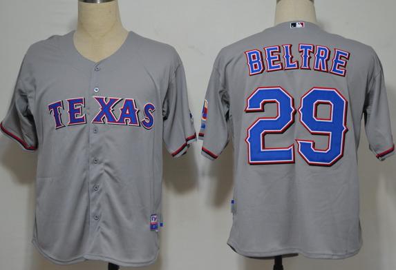 Texas Rangers 29 Beltre Grey Cool Base MLB Jerseys