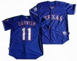 Cheap Texas Rangers # 11 Yu Darvish Blue 40TH Cool Base Jersey For Sale