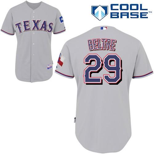 Texas Rangers 29 Adrian Beltre Gray Cool Base Jersey