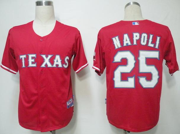Texas Rangers 25 Napoli Red Cool Base MLB Jersey