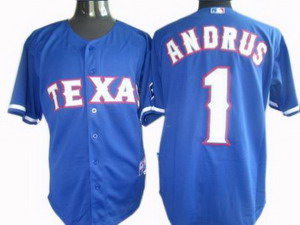 Texas Rangers 1 Elvis Andrus Jersey blue