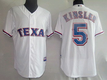 Texas Rangers 5 Kinsler white Jerseys Texas Rangers 5 Kinsler white Jerseys
