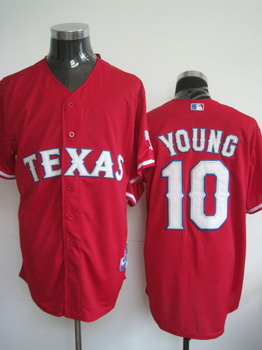 Cheap Texas Rangers 10 Michael Young Red Jerseys For Sale