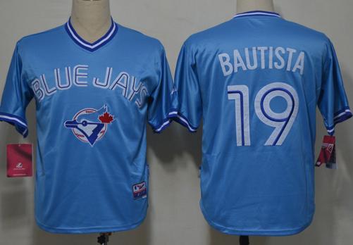 Cheap Toronto Blue Jays 19 Jose Bautista Blue MLB Jerseys For Sale
