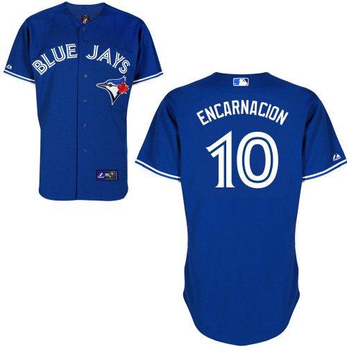 Cheap Toronto Blue Jays 10 Edwin Encarnacion Blue Cool Base MLB Jerseys For Sale