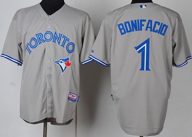 Toronto Blue Jays 1 Emilio Bonifacio Grey Cool Base MLB Jerseys Toronto Blue Jays 1 Emilio Bonifacio Grey Cool Base MLB Jerseys