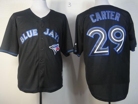 Cheap Toronto Blue Jays 29 Joe Carter Black Fashion MLB Jerseys For Sale