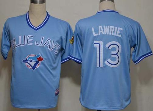 Cheap Toronto Blue Jays 13 Brett Lawrie Blue MLB Jerseys For Sale
