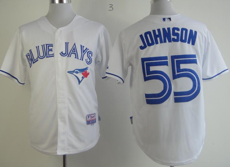 Toronto Blue Jays 55 Josh Johnson White Cool Base MLB Jersey