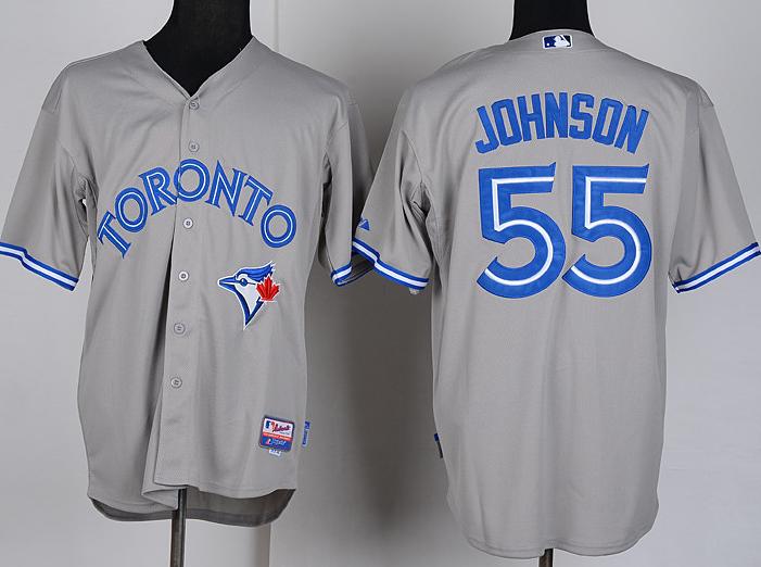 Cheap Toronto Blue Jays 55 Josh Johnson Grey Cool Base MLB Jersey For Sale