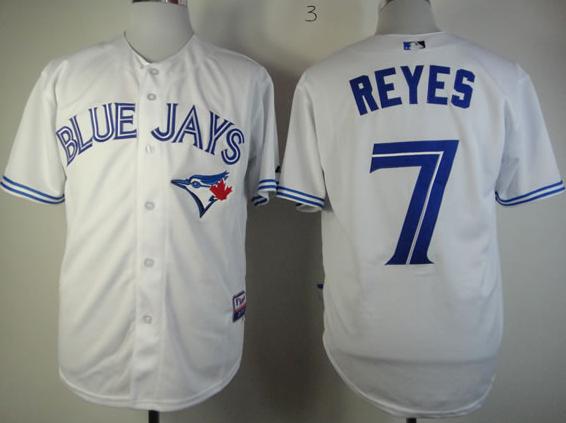 Toronto Blue Jays #7 Jose Reyes White Cool Base MLB Jersey Toronto Blue Jays #7 Jose Reyes White Cool Base MLB Jersey