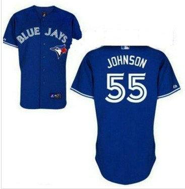 Cheap Toronto Blue Jays 55 Josh Johnson Blue MLB Jerseys. For Sale
