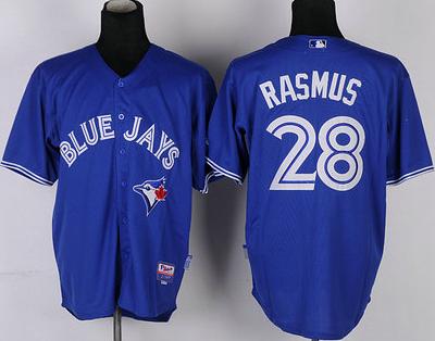 Toronto Blue Jays 28 Colby Rasmus Blue MLB Jerseys