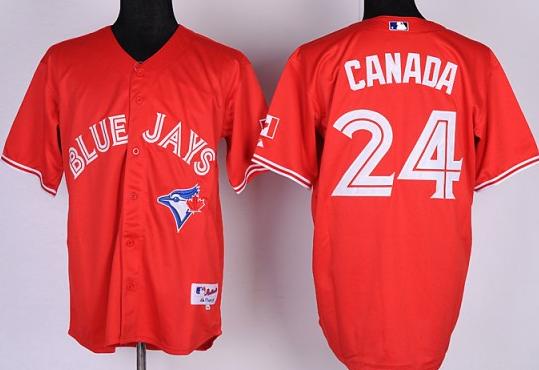 Cheap Toronto Blue Jays #24 Romero Canada Day Red MLB Jerseys For Sale