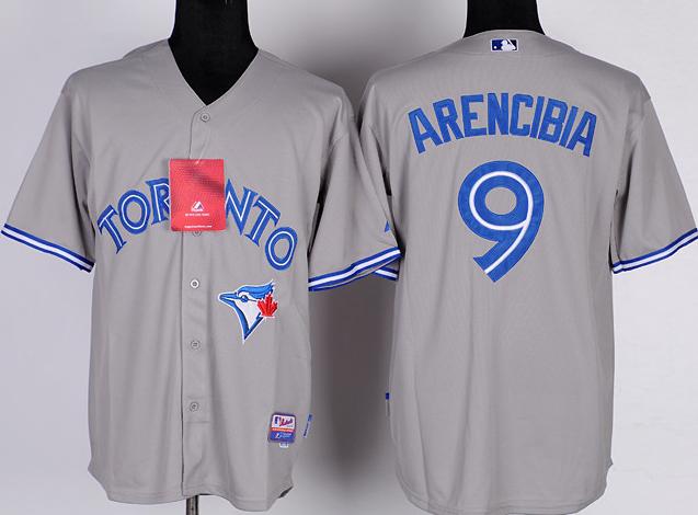 Cheap Toronto Blue Jays #9 J.P.Arencibia Grey Cool Base MLB Jerseys For Sale