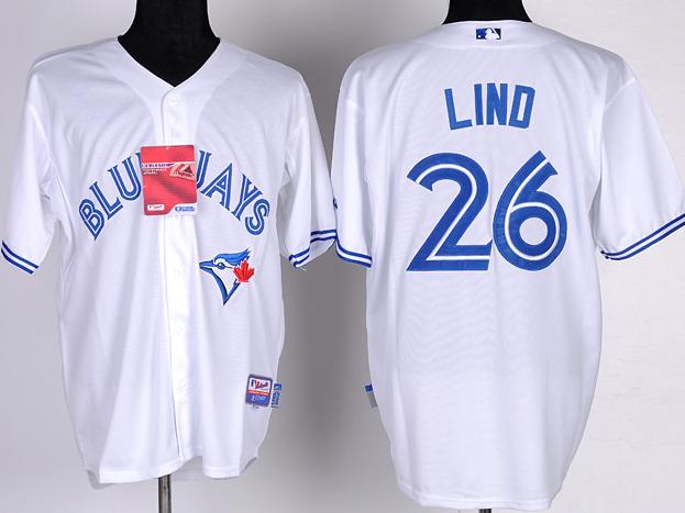 Toronto Blue Jays 26# Adam Lind White Cool Base MLB Jerseys Toronto Blue Jays 26# Adam Lind White Cool Base MLB Jerseys