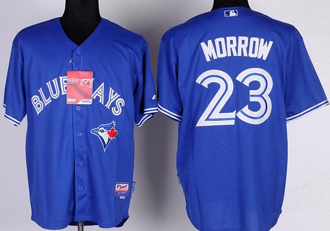 Cheap Toronto Blue Jays 23# Morrow Blue Cool Base MLB Jerseys For Sale