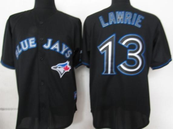 Cheap Toronto Blue Jays 13 Lawrie Black Fashion Jerseys For Sale