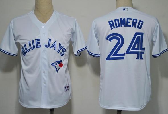 Toronto Blue Jays 24 Romero White 2012 MLB Jerseys
