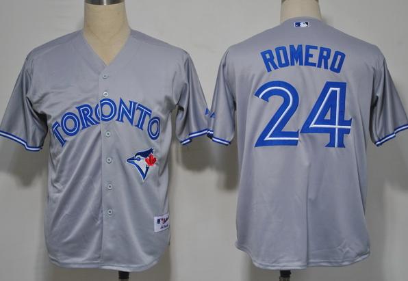 Toronto Blue Jays 24 Romero Grey 2012 MLB Jerseys