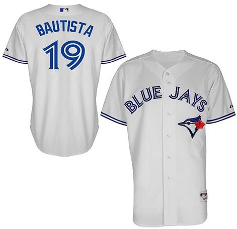 Cheap Toronto Blue Jays 19 Jose Bautista 2012 White MLB Jerseys For Sale