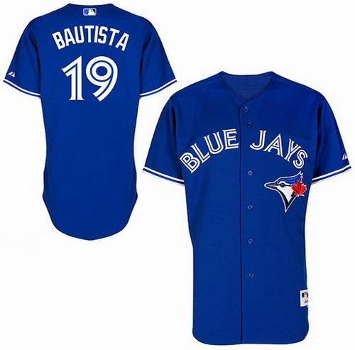 Toronto Blue Jays 19 Jose Bautista 2012 Blue MLB Jerseys