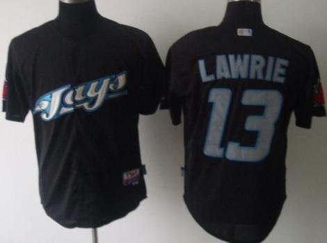 Toronto Blue Jays 13 Brett Lawrie Black MLB Jerseys